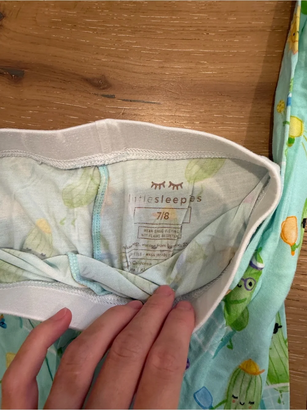 Little Sleepies Pickle Power Pajama Set - size 7/8